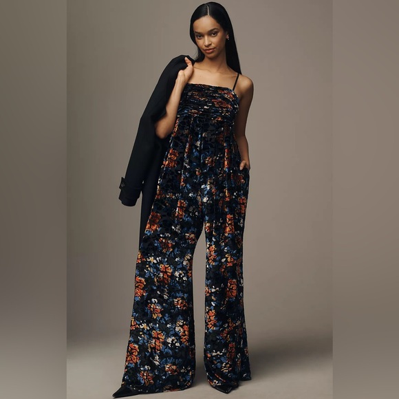 Hutch Pants - NWOT - Hutch The Mabel Velvet Wide-Leg Jumpsuit